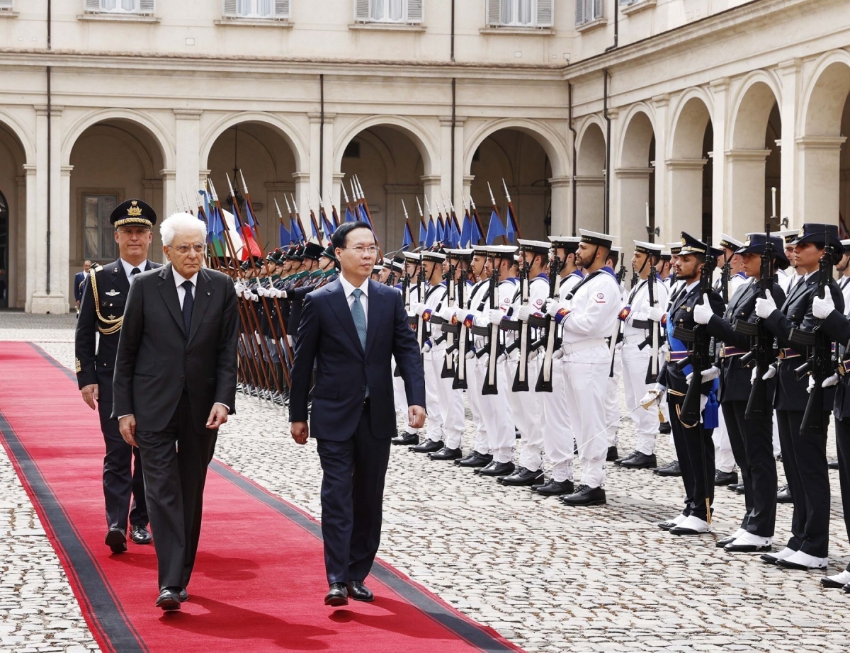 Official welcome ceremony held for Vietnamese President in Rome